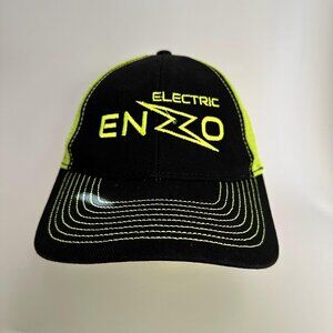 Electric Enzo Trucker Hat Mega Cap Adjustable Strap Back Green Cotton Blend